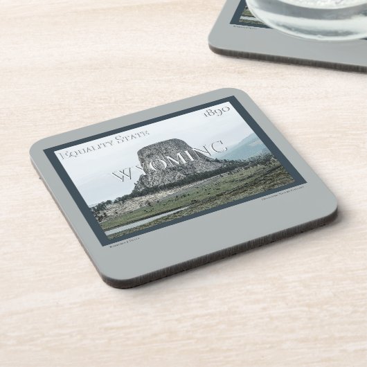 Wyoming Poster Getränkeuntersetzer (Linke Seite)