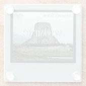 Wyoming Poster Glasuntersetzer (Rückseite)