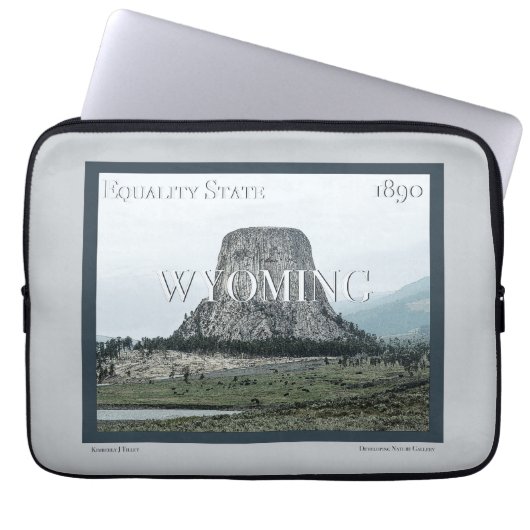 Wyoming Poster Laptopschutzhülle (Vorderseite)