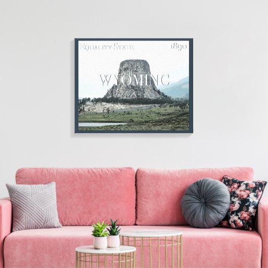 Wyoming Poster Leinwanddruck (Insitu (Wohnzimmer))