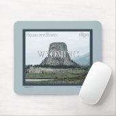 Wyoming Poster Mousepad (Mit Mouse)