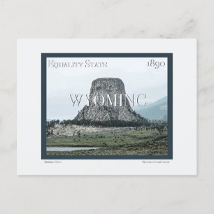 Wyoming Poster Postkarte
