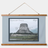 Wyoming Poster Wandteppich Mit Holzrahmen (Vorne)