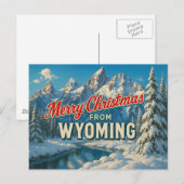 Wyoming Postkarte (Vorne/Hinten)