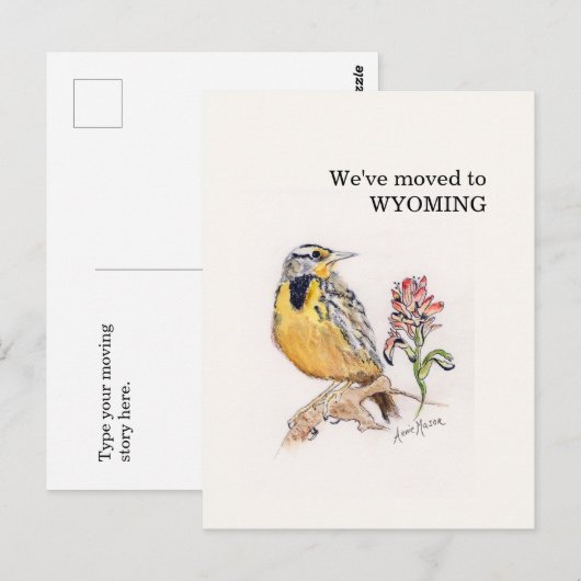Wyoming Postkarte (Vorne/Hinten)