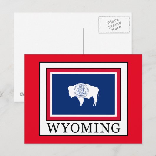 Wyoming Postkarte (Vorne/Hinten)