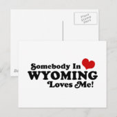 Wyoming Postkarte (Vorne/Hinten)
