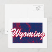 Wyoming Postkarte (Vorne/Hinten)