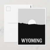 Wyoming Postkarte (Vorne/Hinten)