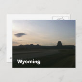 Wyoming Postkarte (Vorne/Hinten)