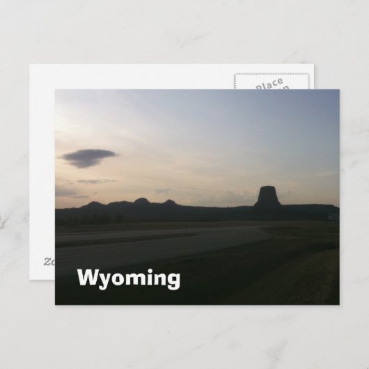 Wyoming Postkarte (Vorne/Hinten)