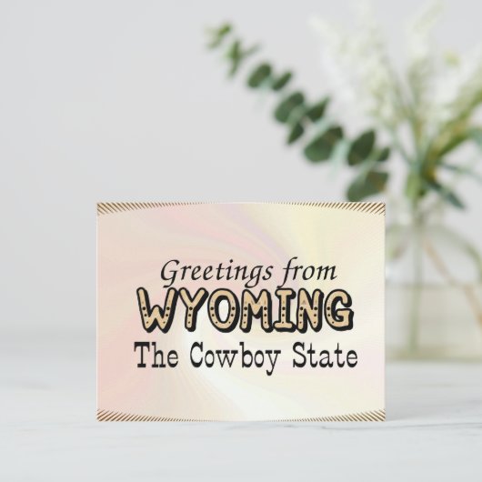 Wyoming Postkarte (Stehend Vorderseite)