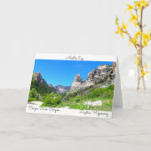 Wyoming-Postkarte Karte (Gelbe Blume)