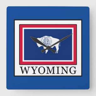 Wyoming Quadratische Wanduhr