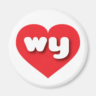 Wyoming Red Heart - Liebe Magnet