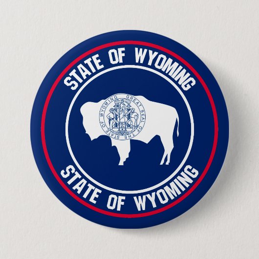 Wyoming Round Emblem Button (Vorderseite)