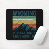 Wyoming ruft und ich muss gehen mousepad (Mit Mouse)