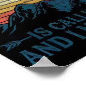 Wyoming ruft und ich muss gehen poster (Ecke)