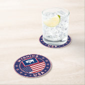 Wyoming Runder Pappuntersetzer (Vor Ort)