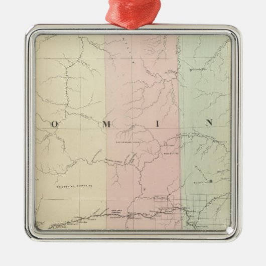 Wyoming Silbernes Ornament (Vorne)