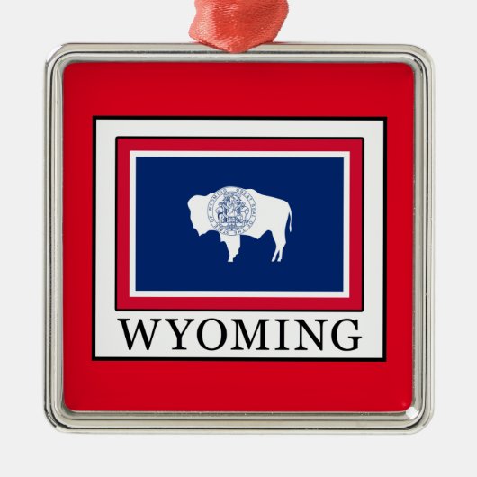 Wyoming Silbernes Ornament (Vorne)