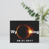 Wyoming Solar Eclipse Postkarte (Stehend Vorderseite)