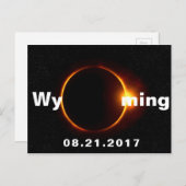 Wyoming Solar Eclipse Postkarte (Vorne/Hinten)