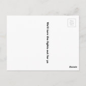 Wyoming Solar Eclipse Postkarte (Rückseite)