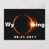 Wyoming Solar Eclipse Postkarte (Vorderseite)