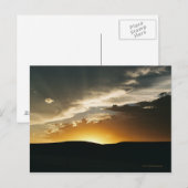 Wyoming-Sonnenuntergang-Postkarte Postkarte (Vorne/Hinten)