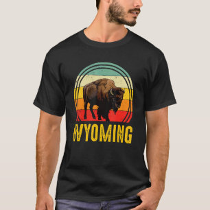 Wyoming Souvenir Büffel Natur Wandern Berg Ca T-Shirt