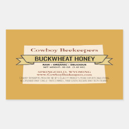 Wyoming Staat Buckweizen Honey Jar Stickers