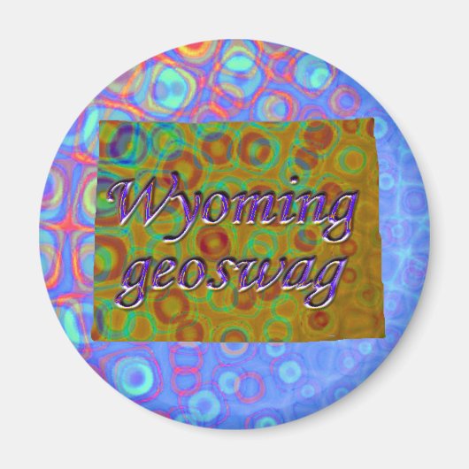 Wyoming Staat Geocaching Supplies Magnet Geoswag (Vorne)