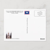 Wyoming Staat Hauptstadt, Cheyenne, WY Postkarte (Rückseite)