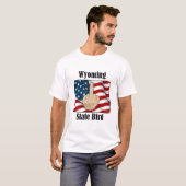 Wyoming Staat Vogel T - Shirt Mittelfinger (Vorne ganz)