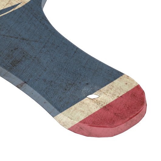 Wyoming-Staats-Flagge auf altem hölzernem Korn Schneidebrett (Ecke)