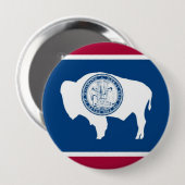 Wyoming-Staats-Flagge Button (Vorne & Hinten)