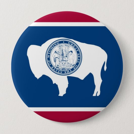Wyoming-Staats-Flagge Button (Vorderseite)