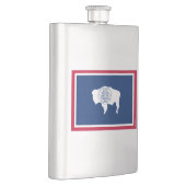 Wyoming-Staats-Flagge Flachmann (Rechts)