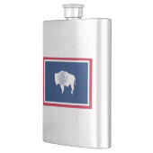 Wyoming-Staats-Flagge Flachmann (Links)