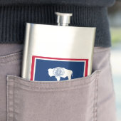 Wyoming-Staats-Flagge Flachmann (Beispiel)