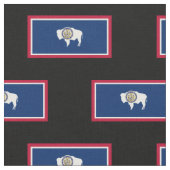 Wyoming-Staats-Flagge Stoff (Nahaufnahme)