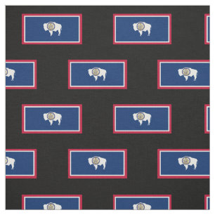 Wyoming-Staats-Flagge Stoff