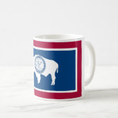 Wyoming-Staats-Flaggen-Kaffeetasse-Tasse Kaffeetasse (VorderseiteRechts)