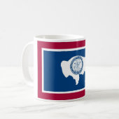 Wyoming-Staats-Flaggen-Kaffeetasse-Tasse Kaffeetasse (Vorderseite Links)