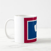 Wyoming-Staats-Flaggen-Kaffeetasse-Tasse Kaffeetasse (Links)