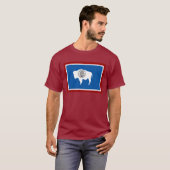 Wyoming-Staats-Flaggen-T - Shirt (Vorne ganz)