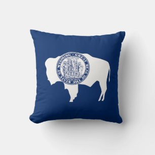 Wyoming Staatsflagge Kissen