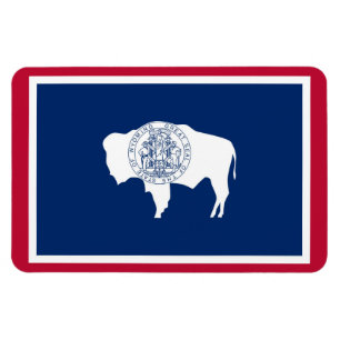 Wyoming-Staatsflagge Magnet