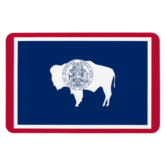 Wyoming-Staatsflagge Magnet (Horizontal)